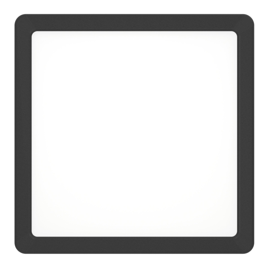 Eglo - Lámpara de techo LED para baño LED/10,5W/230V 2700/4000/6500K 22x22 cm IP44 negra