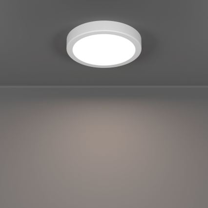 Eglo - Plafón LED para baño, 7,5 W/230 V, 2700/4000/6500 K (3 temperaturas de color), Ø 16,6 cm, IP44, blanco