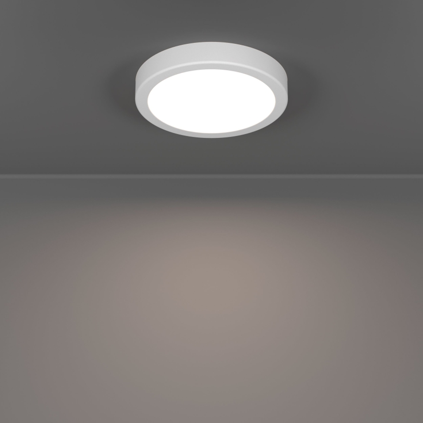 Eglo - Plafón LED para baño, 7,5 W/230 V, 2700/4000/6500 K (3 temperaturas de color), Ø 16,6 cm, IP44, blanco