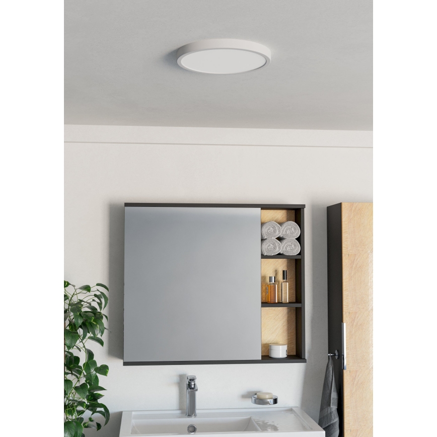 Eglo - Plafón de techo LED para baño LED/14,2W/230V 2700/4000/6500K Ø 27,8 cm IP44 blanco
