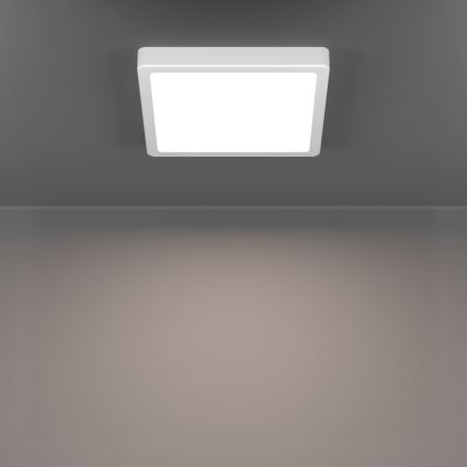 Eglo - Plafón LED para baño 10,5W/230V 2700/4000/6500K 22x22 cm IP44 blanco