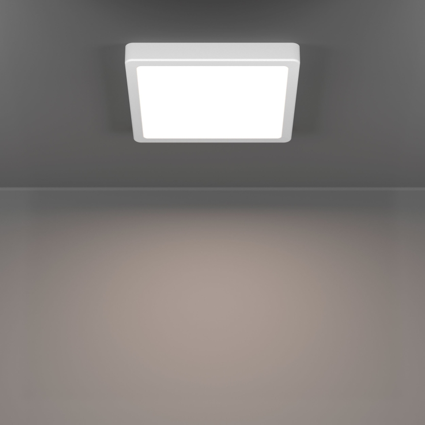 Eglo - Plafón LED para baño 10,5W/230V 2700/4000/6500K 22x22 cm IP44 blanco