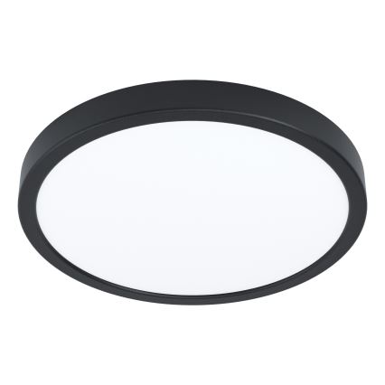 Eglo - Plafón de techo para baño LED RGBW regulable LED/14,3W/230V 2700-6500K Ø 27,8cm IP44 negro