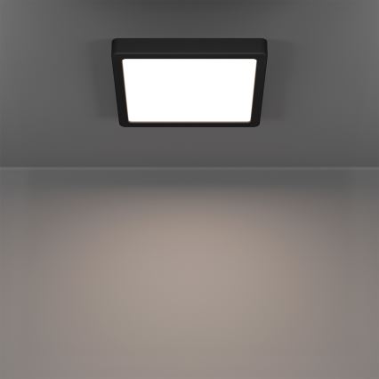 Eglo - Plafón de techo para baño LED RGBW regulable LED/10,5W/230V 2700-6500K 22x22 cm IP44 negro