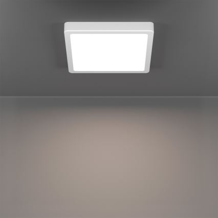 Eglo - Luminaria de techo para baño LED RGBW regulable LED/10,5W/230V 2700-6500K 22x22 cm IP44 blanca