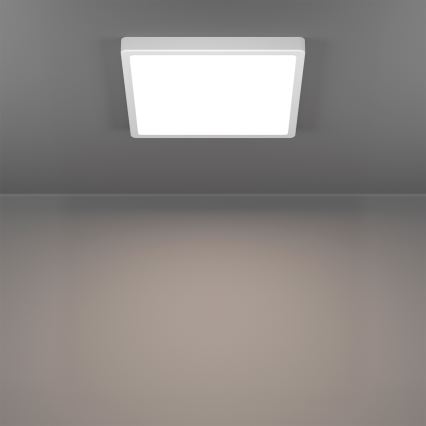 Eglo - Lámpara de techo LED RGBW regulable para baño LED/13,5W/230V 2700-6500K 29,5x29,5 cm IP44 blanca