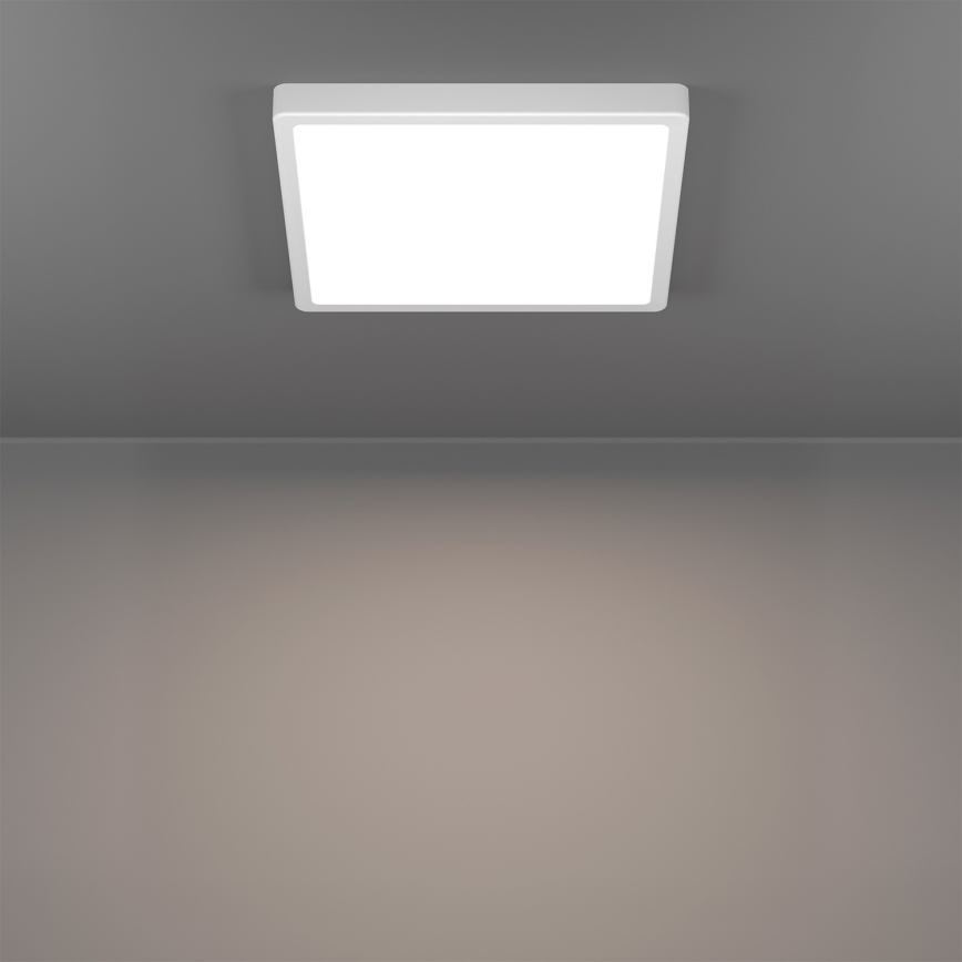 Eglo - Lámpara de techo LED RGBW regulable para baño LED/13,5W/230V 2700-6500K 29,5x29,5 cm IP44 blanca