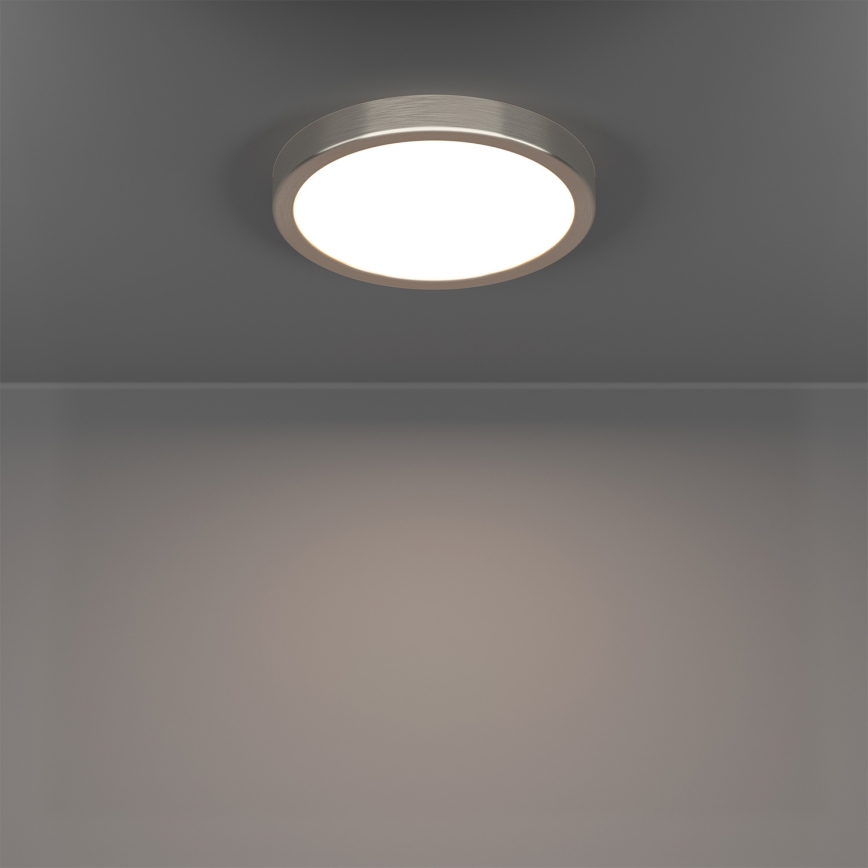 Eglo - Lámpara de techo para baño LED RGBW regulable LED/11,2W/230V 2700-6500K Ø 21,1 cm IP44 cromo mate