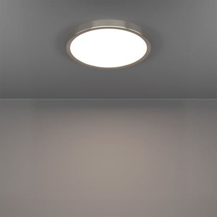 Eglo - Lámpara de techo regulable LED RGBW para baño LED/14,3W/230V 2700-6500K Ø 27,8 cm IP44 cromo mate