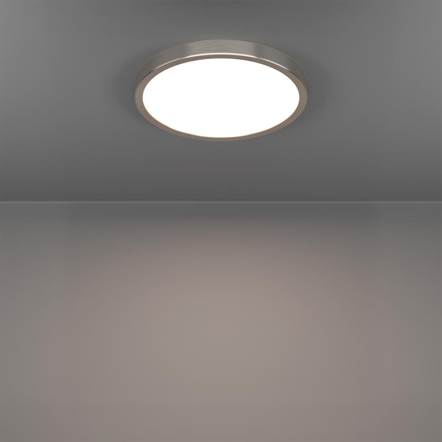 Eglo - Lámpara de techo regulable LED RGBW para baño LED/14,3W/230V 2700-6500K Ø 27,8 cm IP44 cromo mate