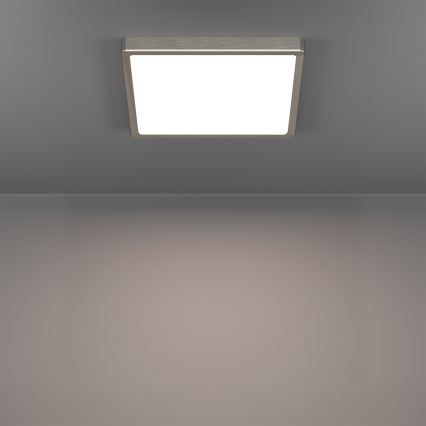 Eglo - Plafón LED RGBW regulable para baño LED/13,5W/230V 2700-6500K 29,5x29,5 cm IP44 cromo mate
