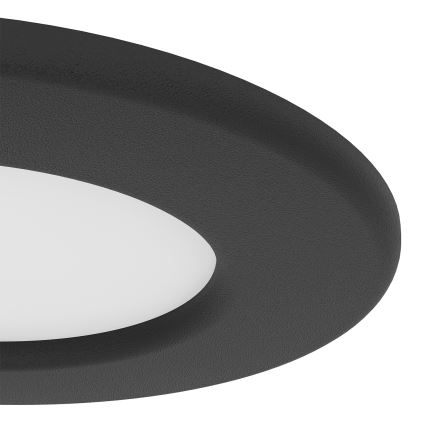Eglo - Set de 3 downlights empotrables LED/3,7W/230V 2700/4000/6500K Ø 8,8 cm negro