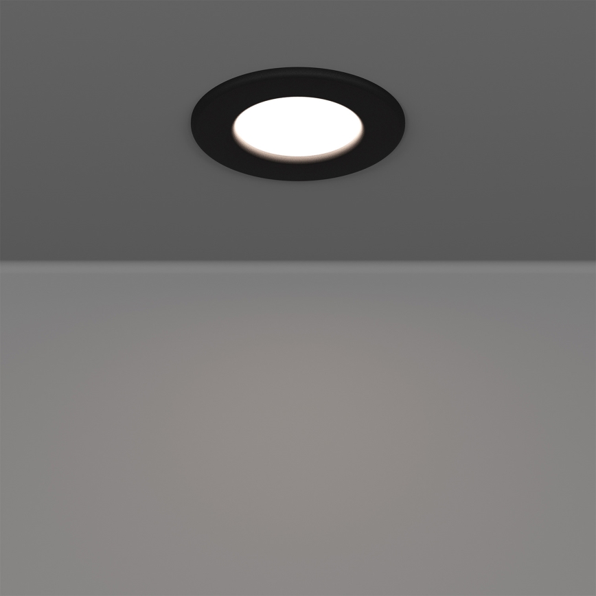 Eglo - Set de 3 downlights empotrables LED/3,7W/230V 2700/4000/6500K Ø 8,8 cm negro