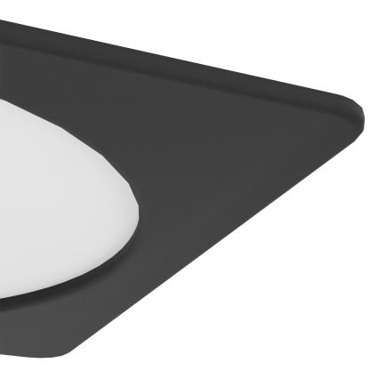 Eglo - Downlight empotrable LED/18,5W/230V 2700/4000/6500K 21,6x21,6 cm negro