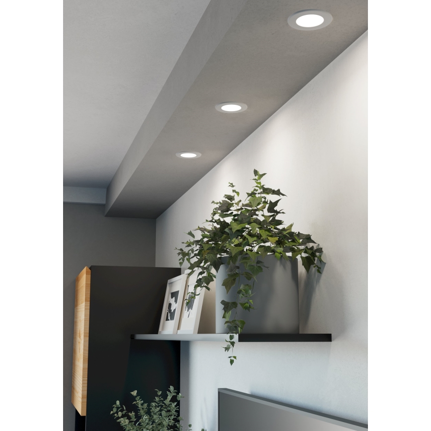 Eglo - Luminaria empotrada LED/3,7W/230V 2700/4000/6500K Ø 8,8 cm blanco