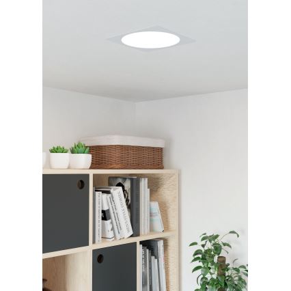Eglo - Luminaria LED empotrable/18,5W/230V 2700/4000/6500K 21,6x21,6 cm blanco