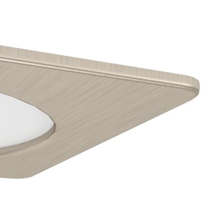 Eglo - Luminaria empotrable LED/6,3W/230V 2700/4000/6500K 11,9x11,9 cm cromo mate
