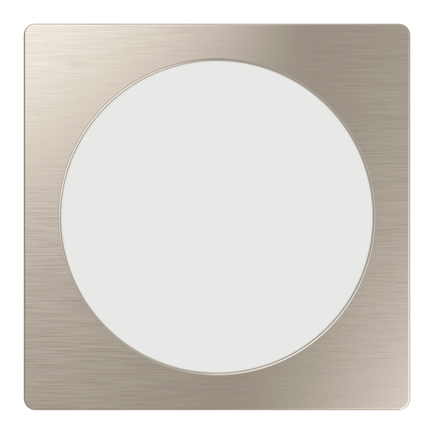Eglo - Luminaria empotrable LED/10,5W/230V 2700/4000/6500K 16,6x16,6 cm cromo mate