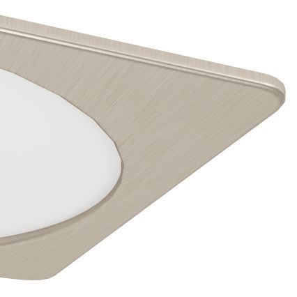 Eglo - Luminaria empotrable LED/18,5W/230V 2700/4000/6500K 21,6x21,6 cm cromo mate