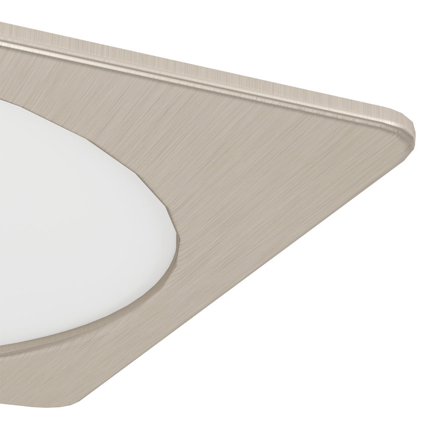 Eglo - Luminaria empotrable LED/18,5W/230V 2700/4000/6500K 21,6x21,6 cm cromo mate
