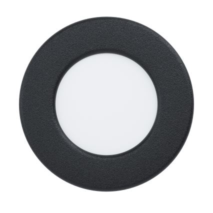 Eglo - Luminaria empotrada para baño LED/3,7W/230V 2700/4000/6500K diámetro 8,8 cm IP44 negra