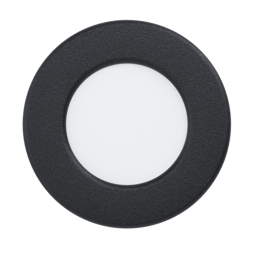 Eglo - Luminaria empotrada para baño LED/3,7W/230V 2700/4000/6500K diámetro 8,8 cm IP44 negra