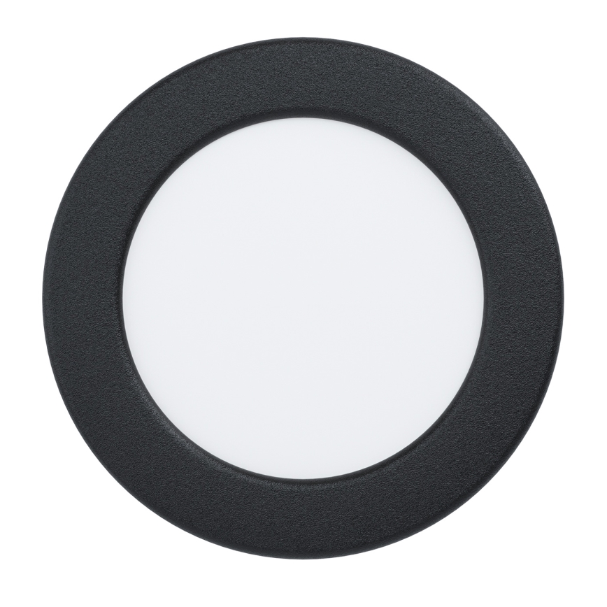 Eglo - LED downlight empotrado para baño LED/6,3W/230V 2700/4000/6500K Ø 11,9 cm IP44 negro