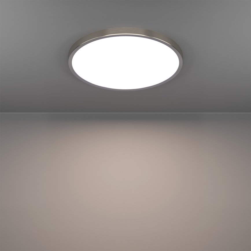 Eglo - Lámpara de techo LED RGBW regulable para baño LED/17,5 W/230 V 2700–6500 K Ø 38,9 cm IP44 cromo mate