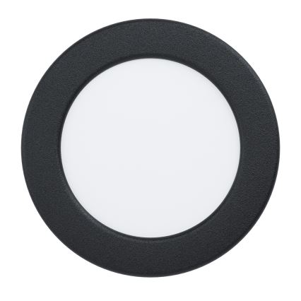 Eglo - Luminaria empotrada LED RGBW regulable para baño LED/5W/230V 2700-6500K Ø 12 cm IP44 negro