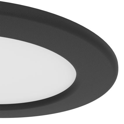 Eglo - Luminaria empotrada LED RGBW regulable para baño LED/5W/230V 2700-6500K Ø 12 cm IP44 negro