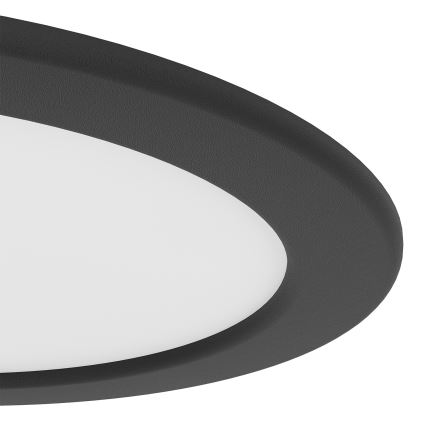 Eglo - Luminaria empotrada LED RGBW regulable para baño LED/9,5W/230V 2700-6500K Ø 16,8 cm IP44 negra