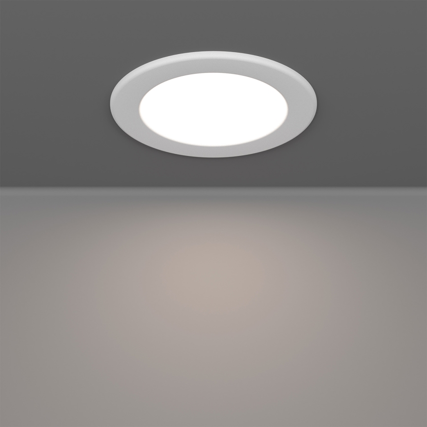 Eglo - Luminaria empotrable LED RGBW regulable para baño LED/5W/230V 2700-6500K Ø 12 cm IP44 blanco