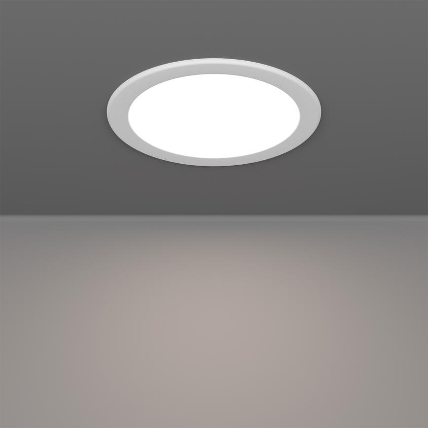 Eglo - Luminaria empotrada LED RGBW regulable para baño LED/9,5W/230V 2700-6500K Ø 16,8 cm IP44 blanco