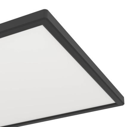 Eglo - Plafón LED de baño LED/17,2W/230V 2700/4000/6500K 30x57 cm IP44 negro