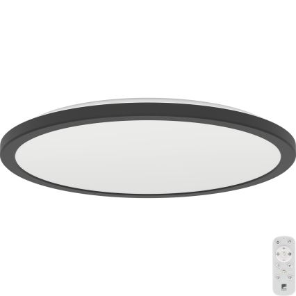 Eglo - Plafón de baño LED regulable LED/18,5W/230V 2700-6500K d. 38,9 cm IP44 negro + mando a distancia
