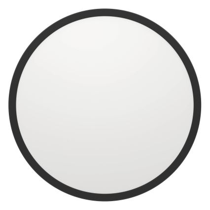 Eglo - Luz de techo LED regulable para baño LED/16,8W/230V 2700-6500K diá. 50 cm IP44 negro + control remoto