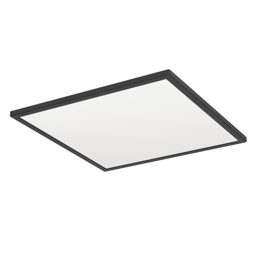 Eglo 901457 - Luz de techo LED regulable para baño LED/17W/230V 2700-6500K 50x50 cm IP44 negro + control remoto