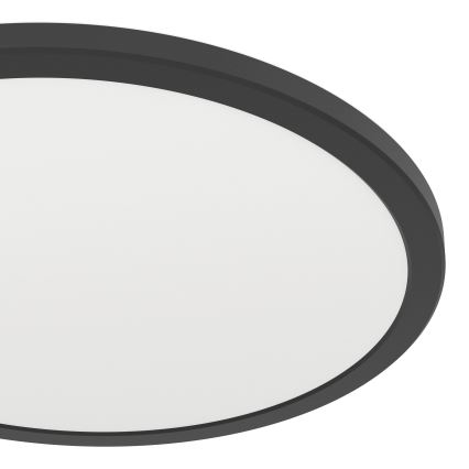Eglo - LED RGBW Plafón regulable para el baño LED/18,5W/230V 2700-6500K pr.38,9cm IP44 negro ZigBee