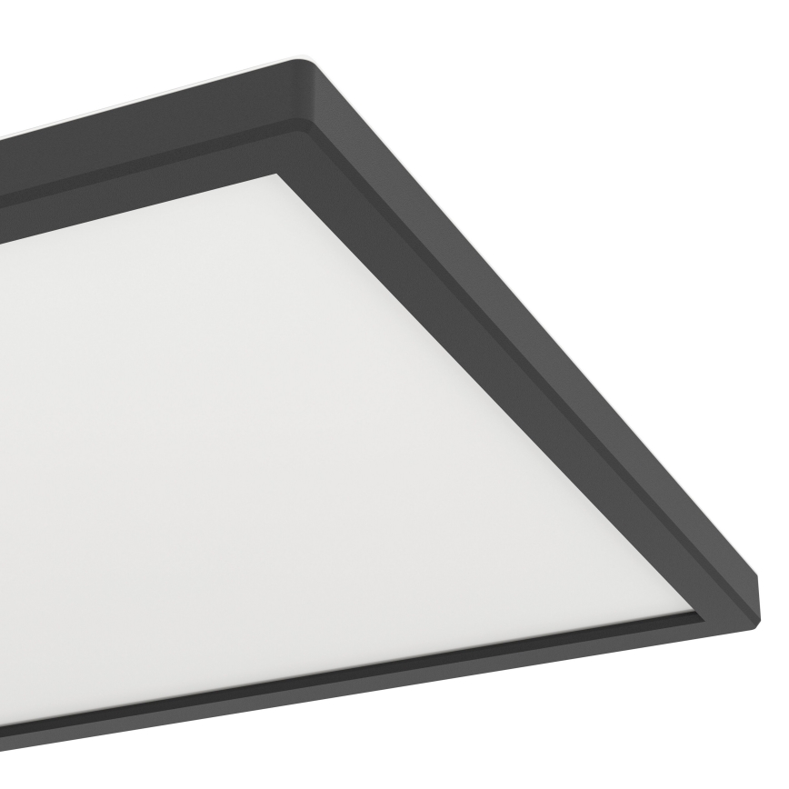 Eglo - LED RGBW Plafón regulable para el baño LED/13,4W/230V 2700-6500K 29x29 cm IP44 negro