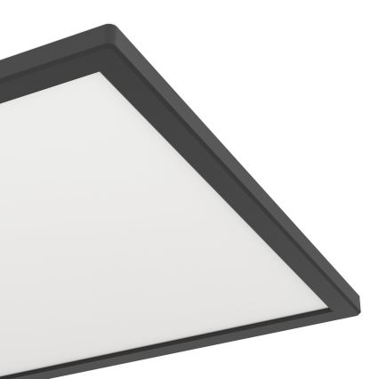 Eglo - LED RGBW Plafón regulable para el baño LED/17,6W/230V 2700-6500K 39x39 cm IP44 negro ZigBee