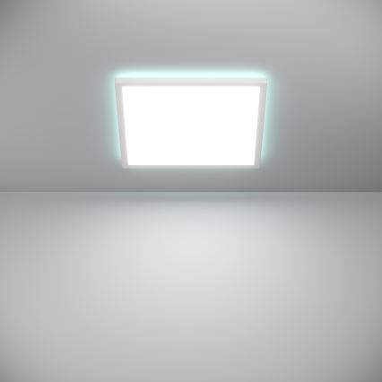 Eglo - Luminaria de techo para baño LED RGBW regulable LED/17,6W/230V 2700-6500K 39x39 cm IP44 blanca ZigBee