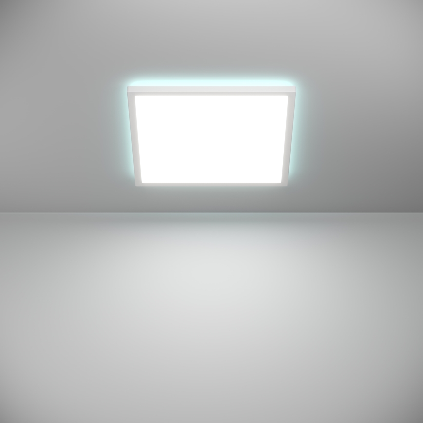 Eglo - Luminaria de techo para baño LED RGBW regulable LED/17,6W/230V 2700-6500K 39x39 cm IP44 blanca ZigBee