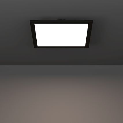 Eglo - LED RGBW Luminaria de techo regulable LED/14W/230V 2700-6500K 30x30 cm negra
