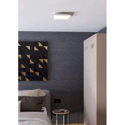 Eglo - Lámpara de techo LED RGBW regulable LED/14W/230V 2700-6500K 30x30 cm blanco