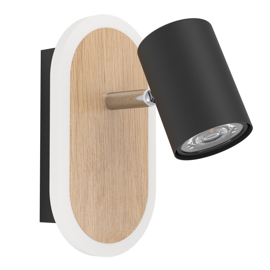 Eglo - Aplique de pared LED tipo foco/7W/230V marrón/negro