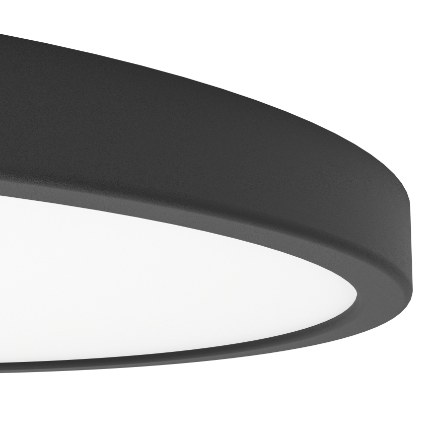 Eglo - Luminaria de techo LED RGBW regulable para baño LED/17,5W/230V 2700-6500K diámetro 38,9 cm IP44 negro