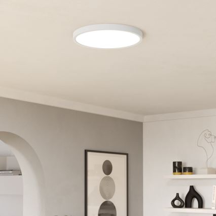 Eglo - Luminaria de techo para baño LED RGBW regulable LED/17,5W/230V 2700-6500K diámetro 38,9 cm IP44 blanco
