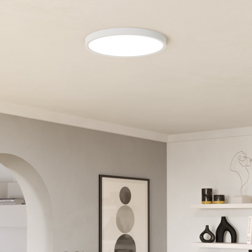 Eglo - Luminaria de techo para baño LED RGBW regulable LED/17,5W/230V 2700-6500K diámetro 38,9 cm IP44 blanco