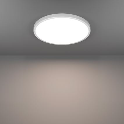 Eglo - Luminaria de techo para baño LED RGBW regulable LED/17,5W/230V 2700-6500K diámetro 38,9 cm IP44 blanco