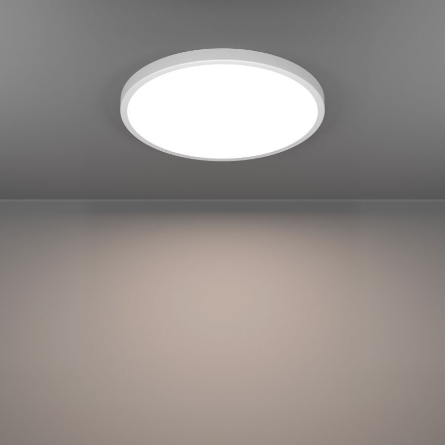 Eglo - Luminaria de techo para baño LED RGBW regulable LED/17,5W/230V 2700-6500K diámetro 38,9 cm IP44 blanco